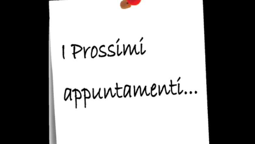 APPUNTAMENTI DI OTTOBRE